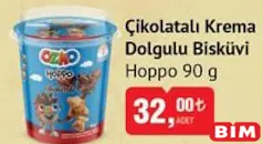 ŞÖLEN OZMO HOPPO ÇİKOLATALI KREMA DOLGULU BİSKÜVİ 90 G